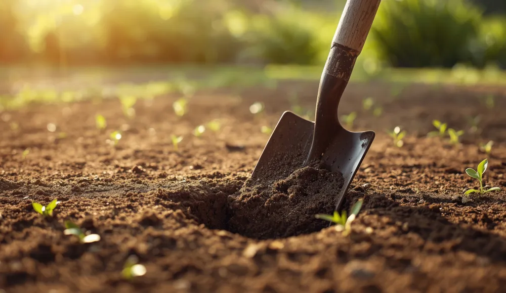 青空の下に広がる草原とゆるやかな丘の風景